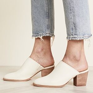 Madewell The Harper Mules in Ivory size 6.5. Worn once